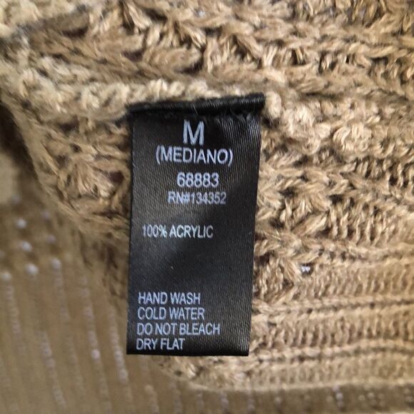 Ambiance Apparel Sweater Size M GUC Med. brown - Picture 4 of 4